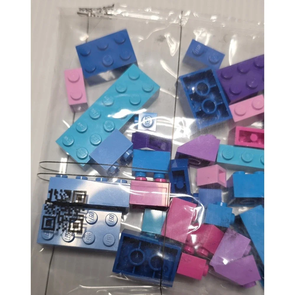 LEGO Creator Sealed Internal Parts Bag Blue Pink Purple Bricks 2012 2.1‎ oz